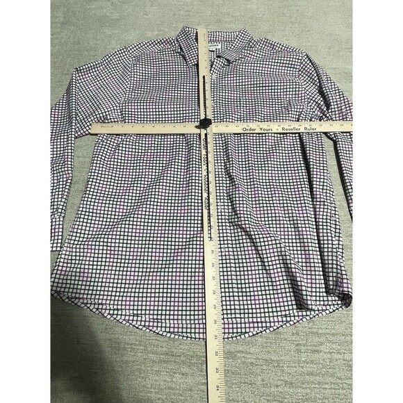 Haggar Shirt Men’s XL Checked Button Down Collared Long Sleeve - Picture 5 of 9